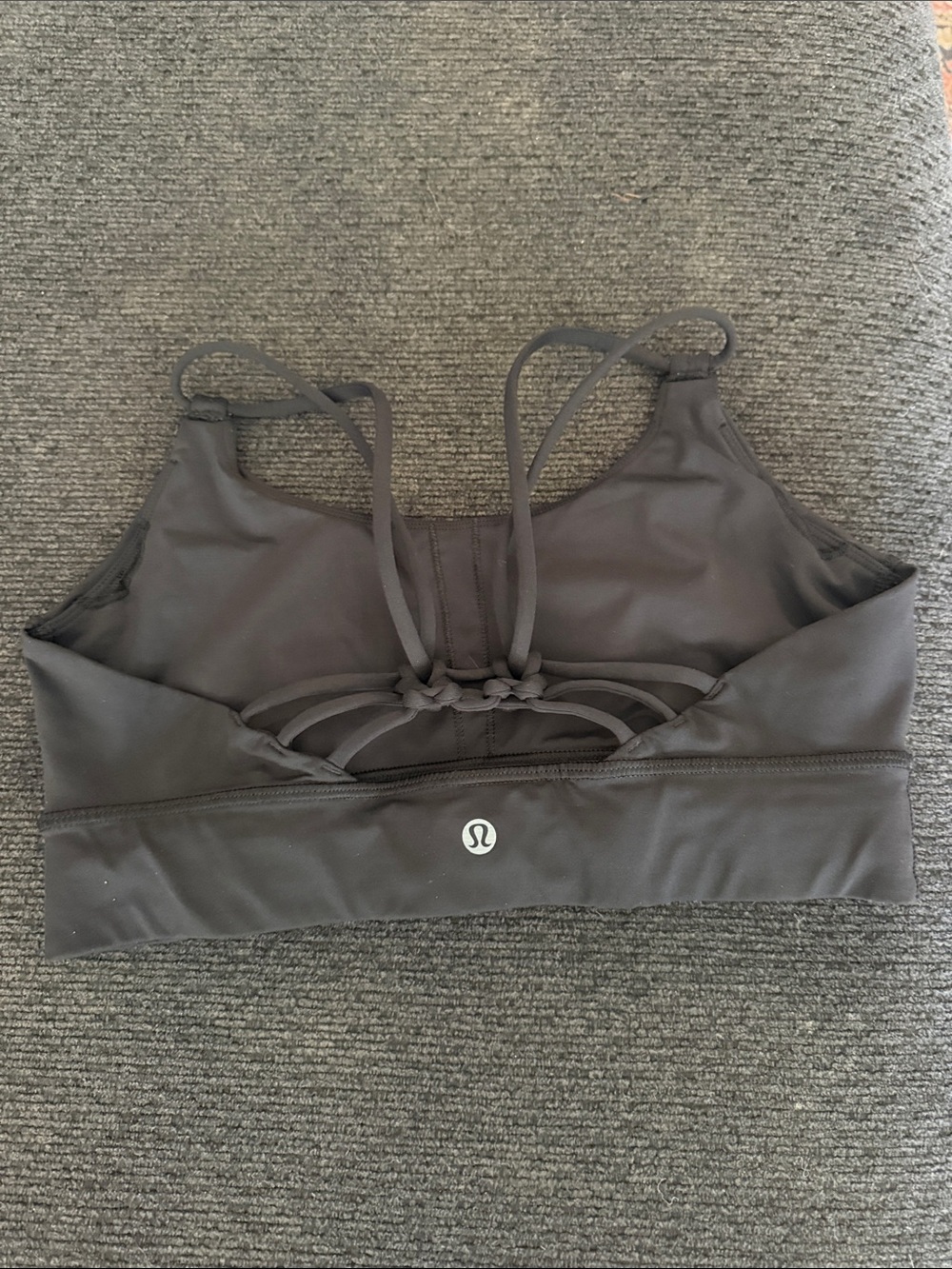 lululemon athletica Black Strappy Back Sports Bra